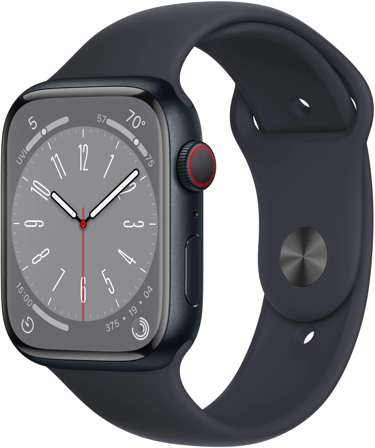 Apple Watch Series 8 (GPS + Cellular) 45 mm Midnight Alu Gebraucht Wie Neu